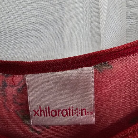 Xhiliration Y2K Babydoll Tank Mesh Floral Whimsigoth Fairy XXL Deadstock Vintage - Picture 7 of 10